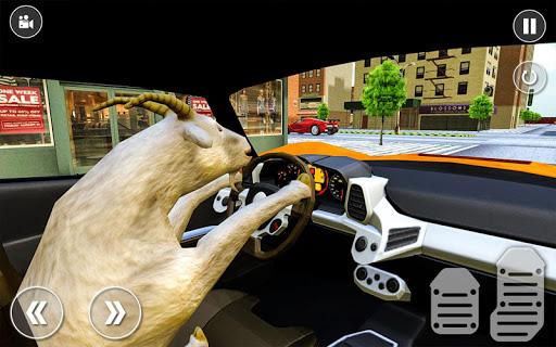 Crazy Goat Car Driving Sim - Gameplay image of android game
