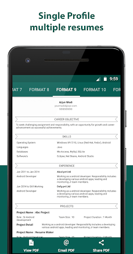 Resume Builder - CV Maker - Image screenshot of android app
