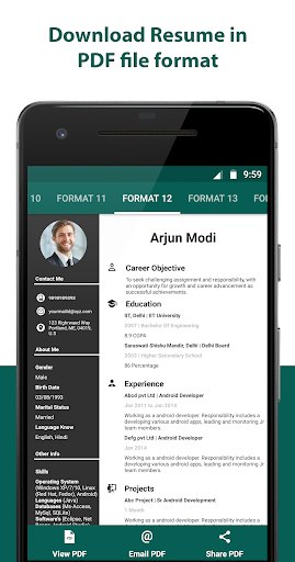Resume Builder - CV Maker - Image screenshot of android app