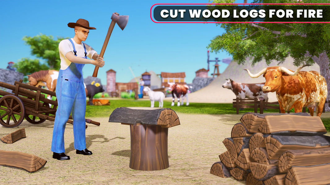 Village Animal Farm Simulator - عکس بازی موبایلی اندروید