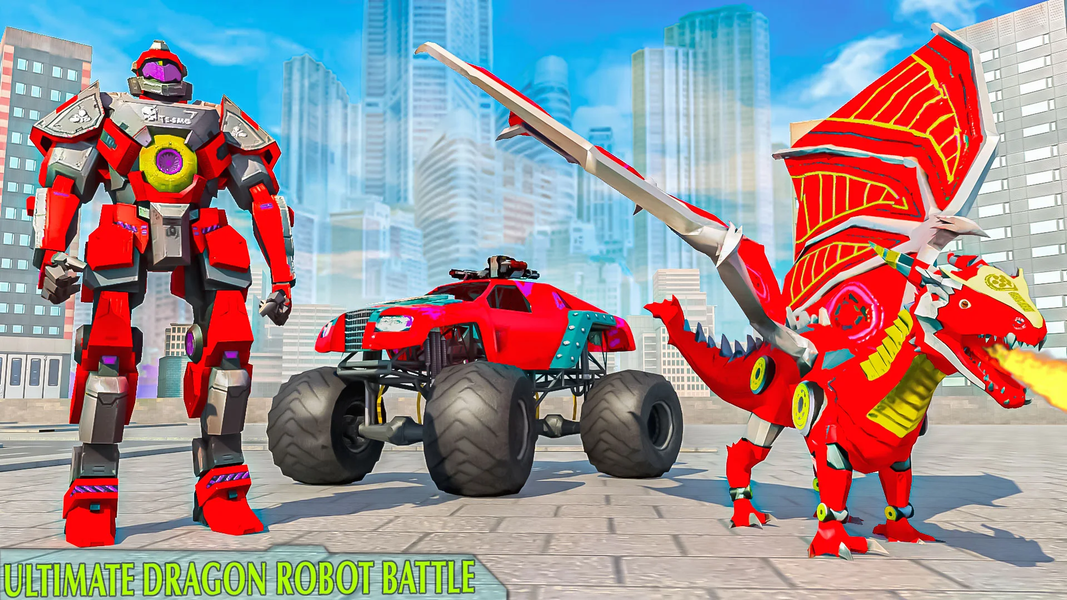 Flying Dragon Robot War Game - عکس بازی موبایلی اندروید