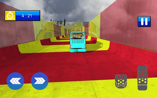 Heavy Bus Mega Ramps Stunts - Gameplay image of android game