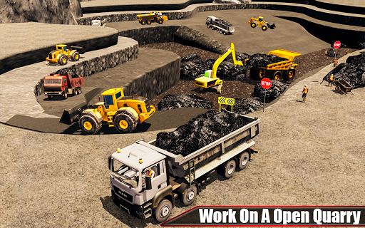 Heavy Coal Cargo Truck Sim - Gameplay image of android game