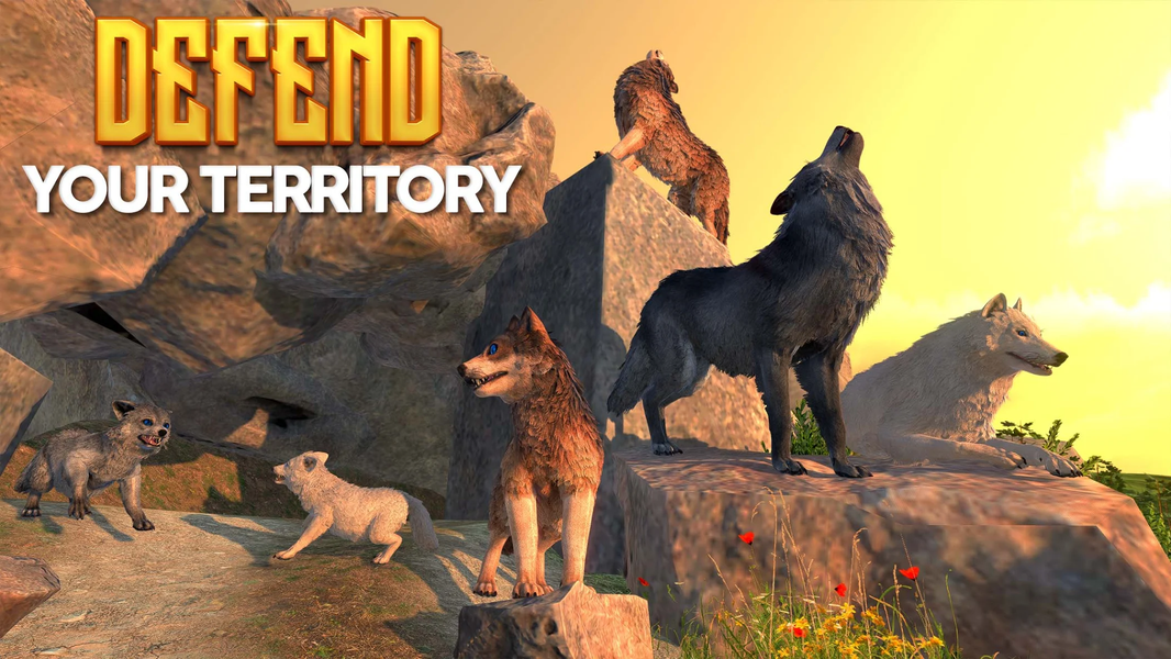 Virtual Arctic Wolf Family Sim - عکس بازی موبایلی اندروید