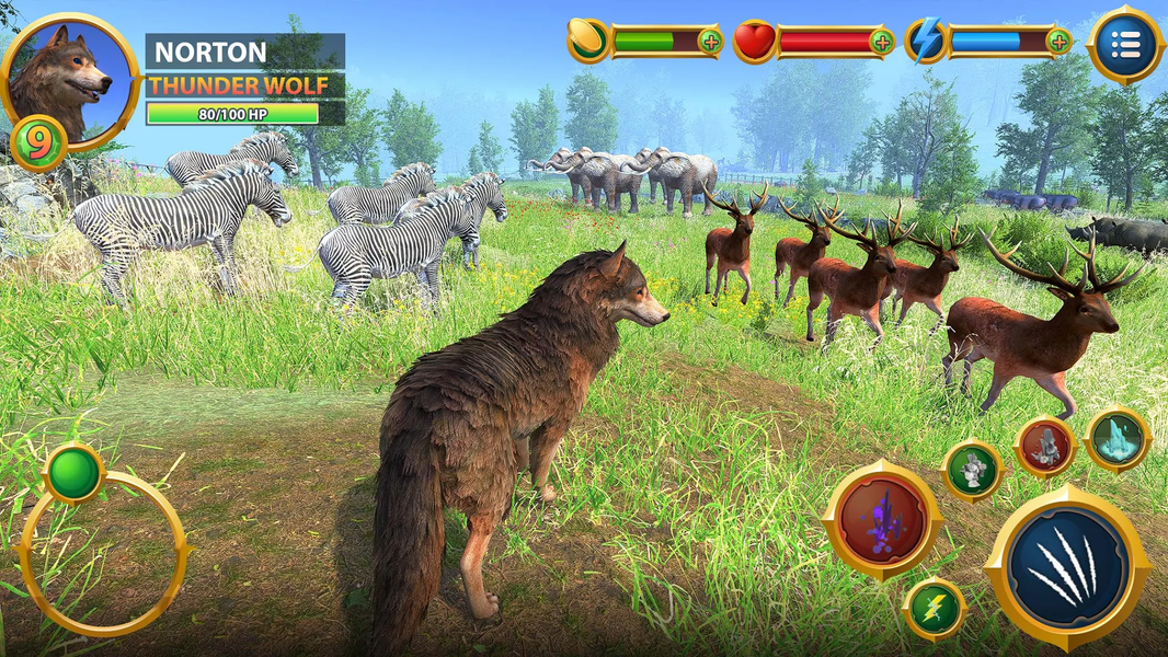 Virtual Arctic Wolf Family Sim - عکس بازی موبایلی اندروید