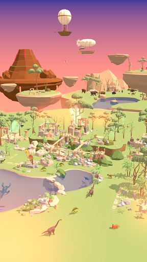 Dino Island -relax idle game- - عکس برنامه موبایلی اندروید