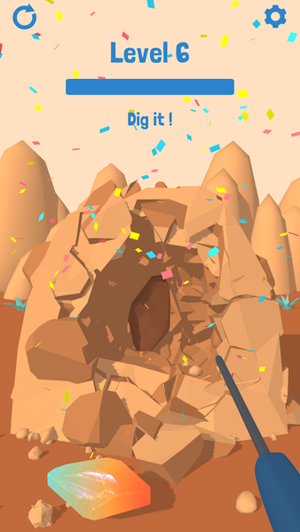Dig Gemstone Destruction ASMR - Gameplay image of android game
