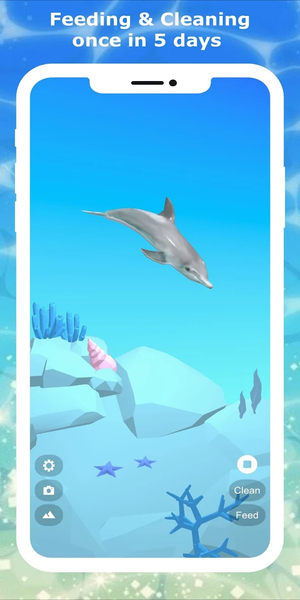 Tap Dolphin -3Dsimulation game - Gameplay image of android game