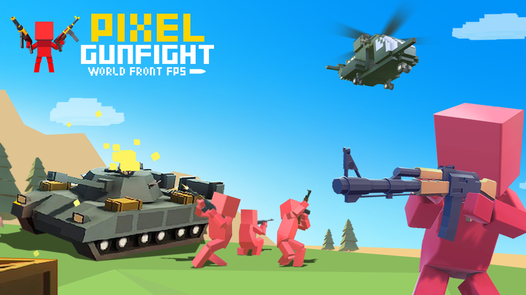 Pixel World:FPS Shoot Game - عکس بازی موبایلی اندروید