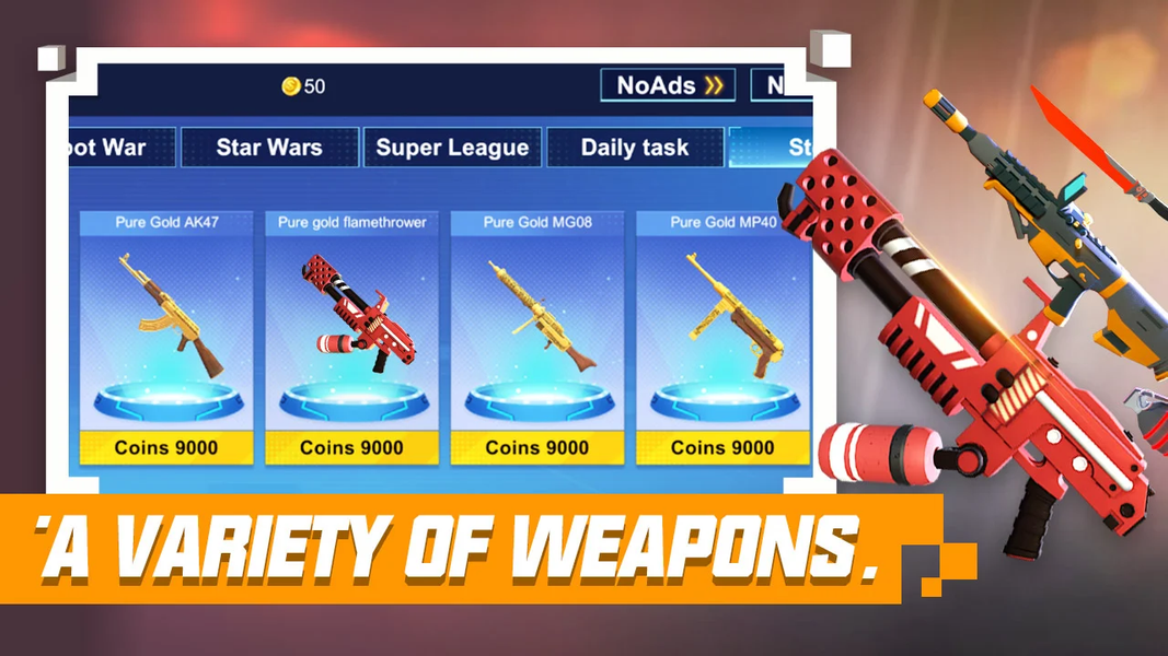 Pixel World:FPS Shoot Game - عکس بازی موبایلی اندروید