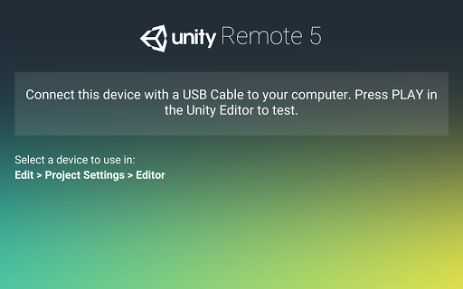 Unity Remote ۵ - عکس برنامه موبایلی اندروید