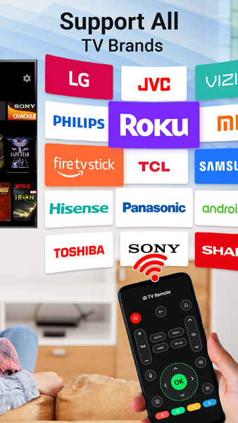 TV remote control for Roku - Image screenshot of android app