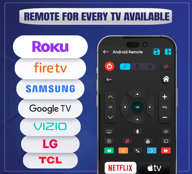 Universal TV Remote - Remotely - عکس برنامه موبایلی اندروید
