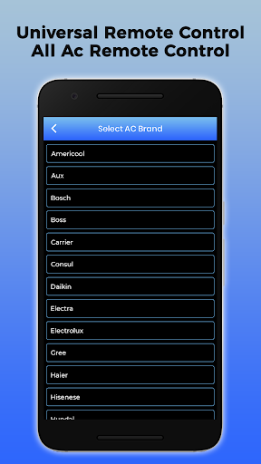 Universal Remote For All AC - Image screenshot of android app