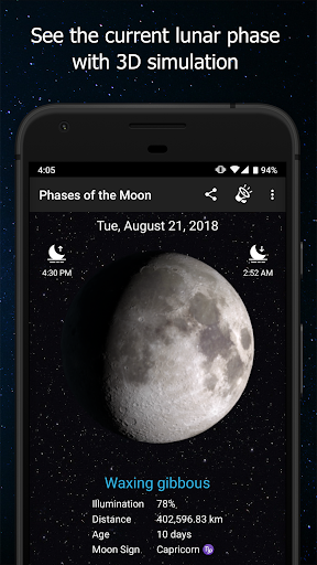 Phases of the Moon - Image screenshot of android app