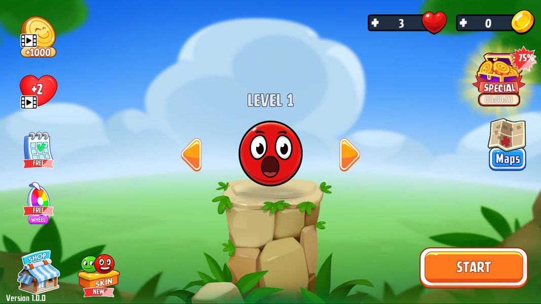 Super Roller Go! Bounce Ball J - Gameplay image of android game