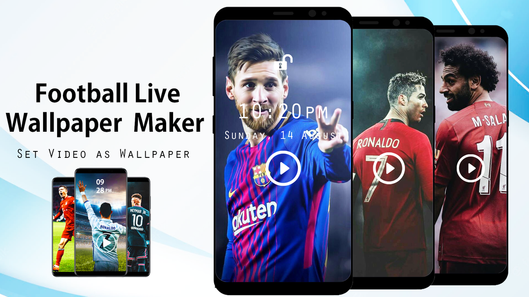 Football Live Wallpaper Maker - عکس برنامه موبایلی اندروید