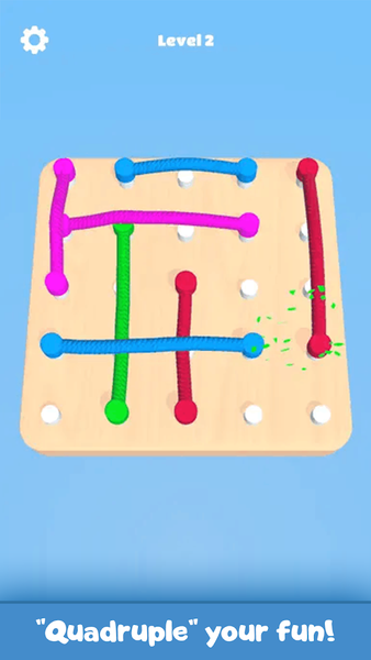 Untangle 3D : Untie all knots - Gameplay image of android game