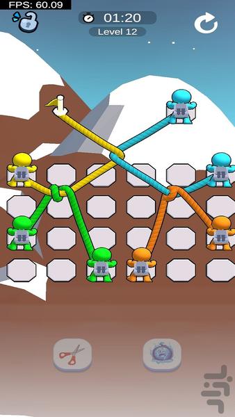 Untangle Rope Climb - Gameplay image of android game