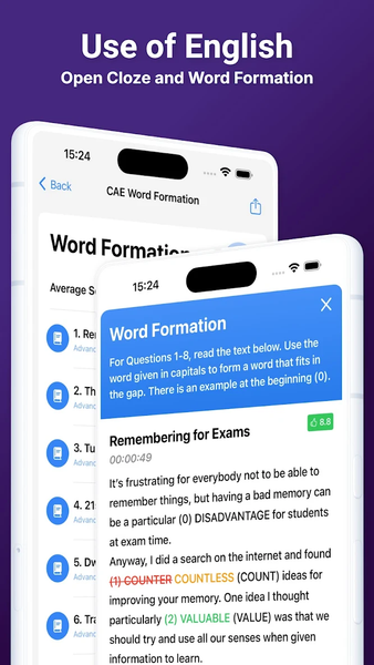 English C1 CAE - Image screenshot of android app