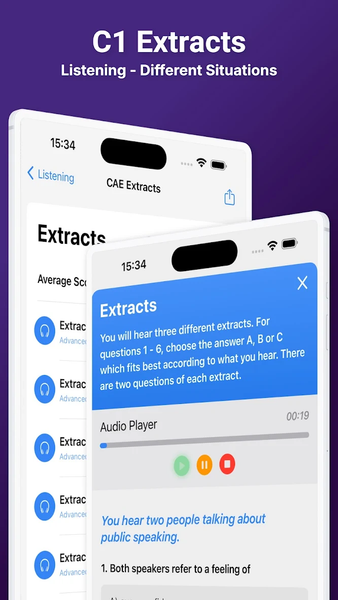 English C1 CAE - Image screenshot of android app