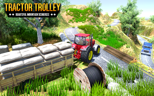Tractor Trolley Driving Sim 3D - Gameplay image of android game