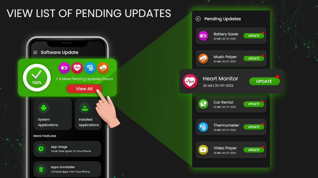 Update Software - Apps Updater - عکس برنامه موبایلی اندروید