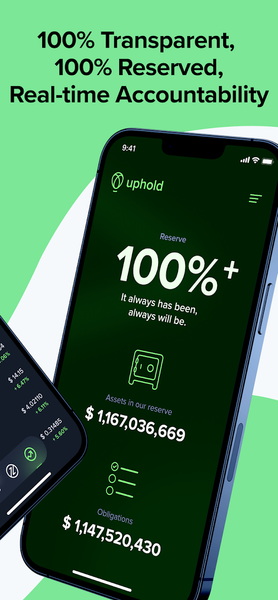Uphold: Buy BTC, ETH and 260+ - Image screenshot of android app