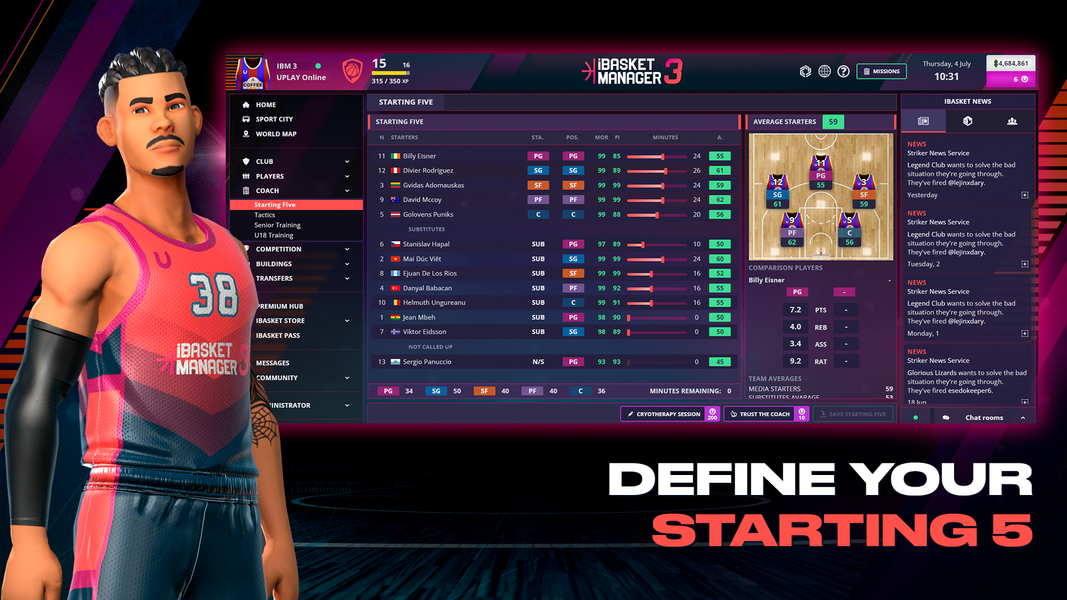 iBasket Manager ۳ - عکس بازی موبایلی اندروید