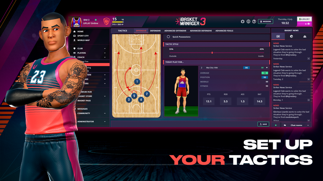 iBasket Manager ۳ - عکس بازی موبایلی اندروید