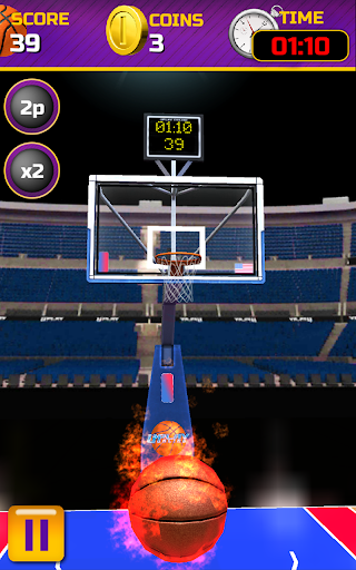 Swipe Basketball - Gameplay image of android game