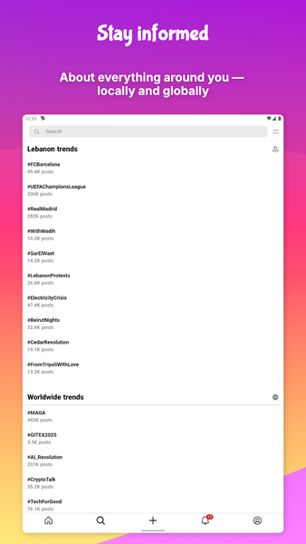 UpScrolled - عکس برنامه موبایلی اندروید