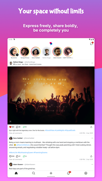 UpScrolled - عکس برنامه موبایلی اندروید