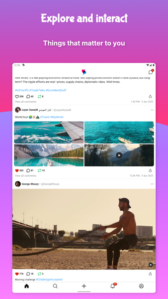 UpScrolled - عکس برنامه موبایلی اندروید