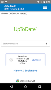 UpToDate - Image screenshot of android app