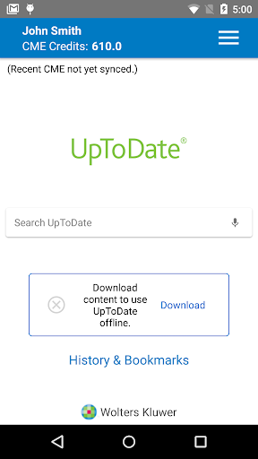 UpToDate - Image screenshot of android app