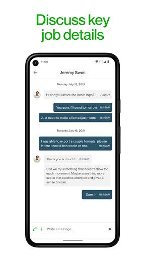 Upwork - عکس برنامه موبایلی اندروید