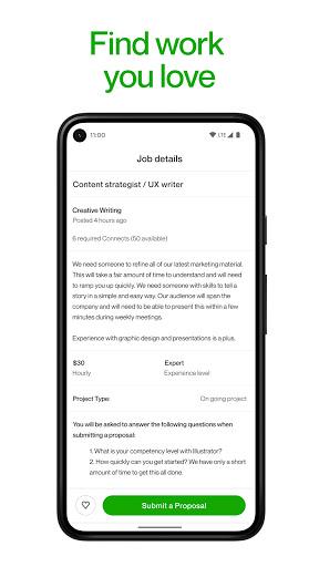 Upwork for Freelancers - Image screenshot of android app