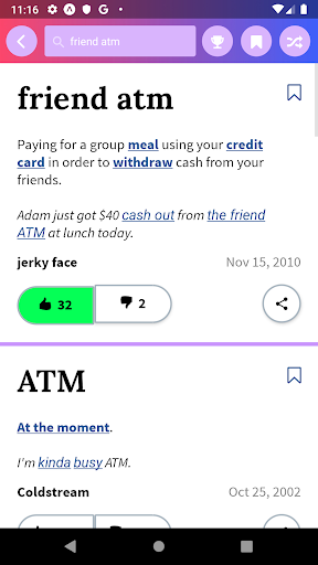 Urban Dictionary (Official) - Image screenshot of android app