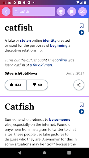 Urban Dictionary (Official) - Image screenshot of android app