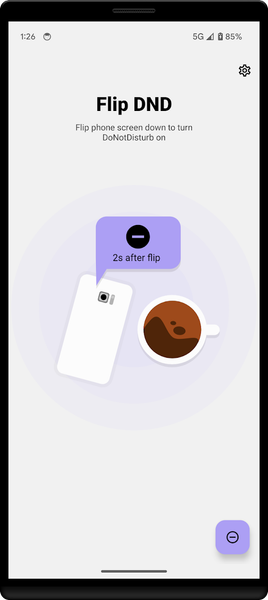 Flip DND: Flip to shhh..shush! - Image screenshot of android app