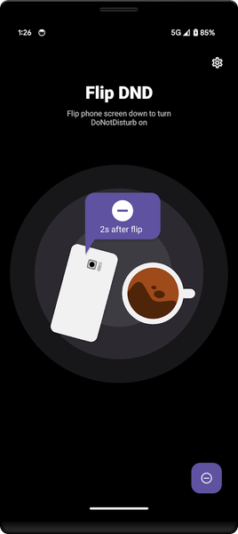 Flip DND: Flip to shhh..shush! - Image screenshot of android app