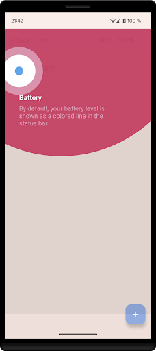PowerLine: Status bar meters - عکس برنامه موبایلی اندروید
