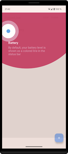 PowerLine: Status bar meters - Image screenshot of android app