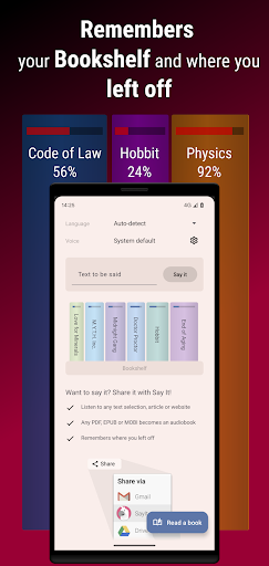 SayIt: Read with Ears - Image screenshot of android app