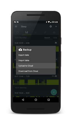 SleepCloud: Backup for Sleep - عکس برنامه موبایلی اندروید