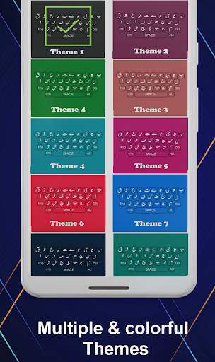Urdu English Keyboard Color Background & Emoji - Image screenshot of android app