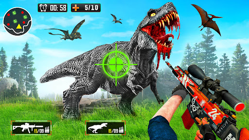 Real Dino Hunting: Gun Games - Gameplay image of android game
