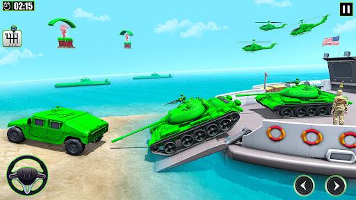 Army Vehicle:Truck Transporter - Gameplay image of android game
