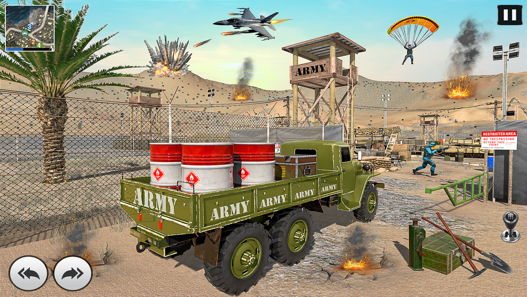 US Army Cargo Truck Driving - عکس بازی موبایلی اندروید